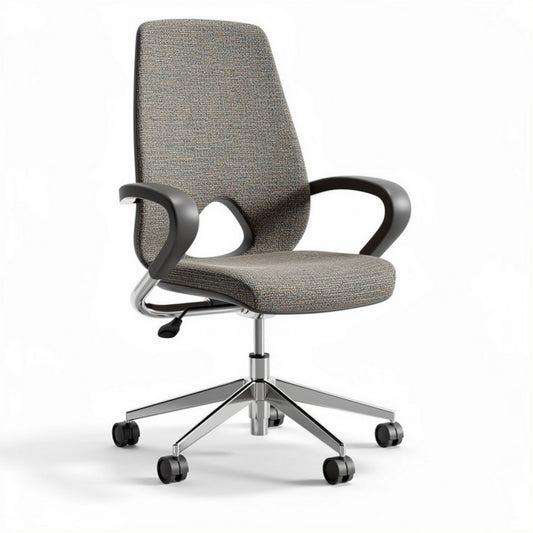 Bureau ergonomische stoel met stof bekleding en verstelbare hoogte 60 x 60 x 100cm