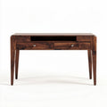 Houten bureau met twee lades en afmetingen van 120 x 60 x 75cm