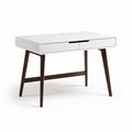 Witte bureau met lades van hout 120 x 60 x 75cm voor kantoor of studeerkamer